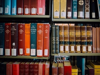 photo of old reference books